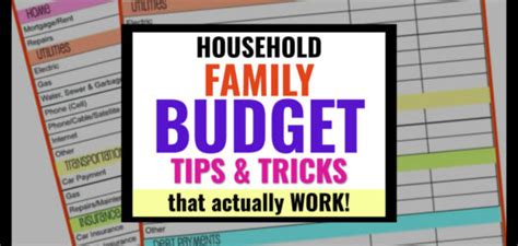 Family budgeting tips that actually work